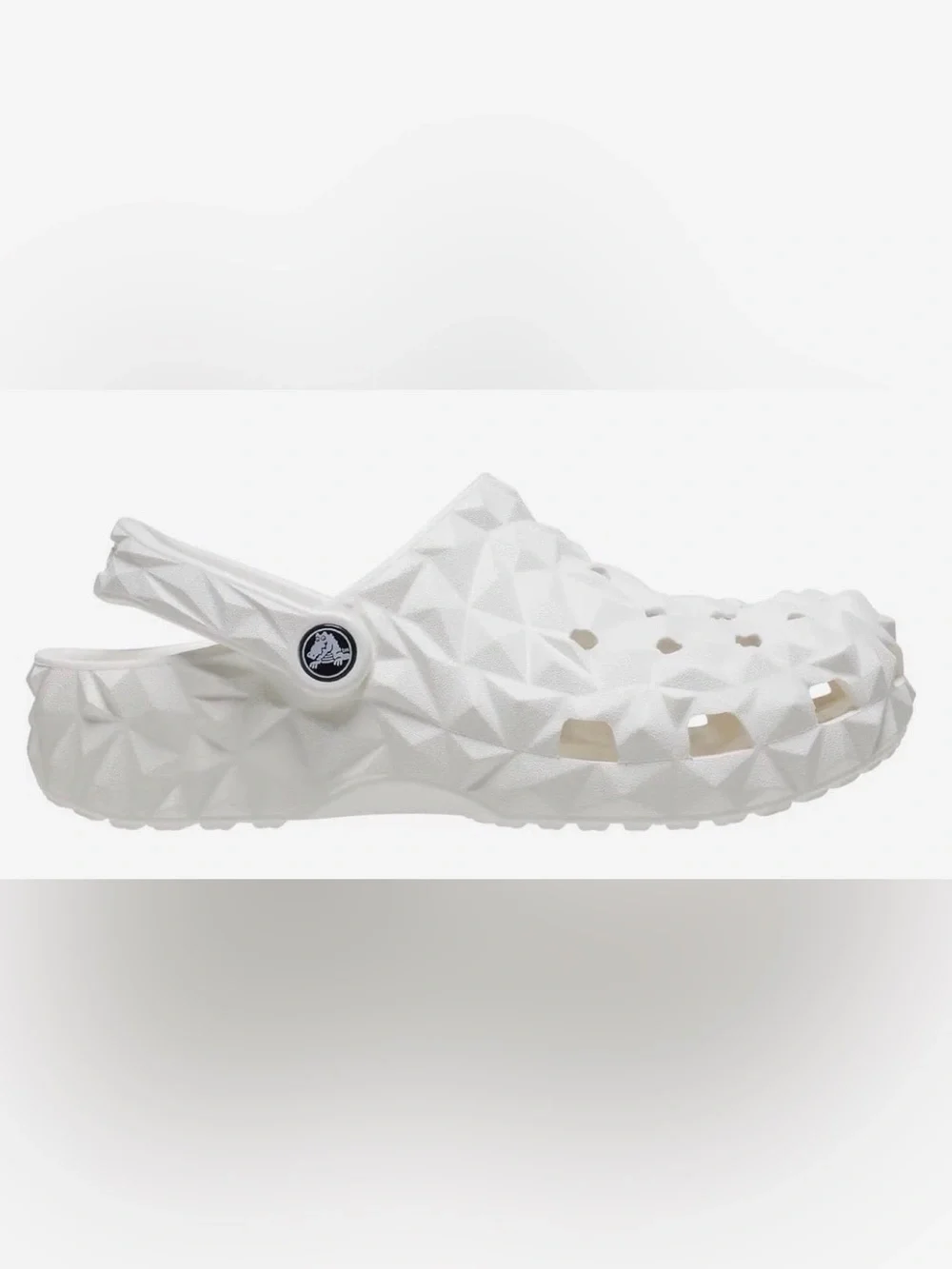 Crocs Classic Men’s Geometric White Slip-On Clogs!!(Men 13)
